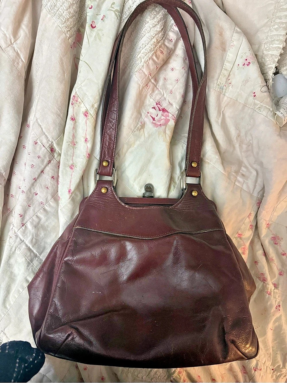 Vintage Mid Century Etienne Aigner Leather Bag